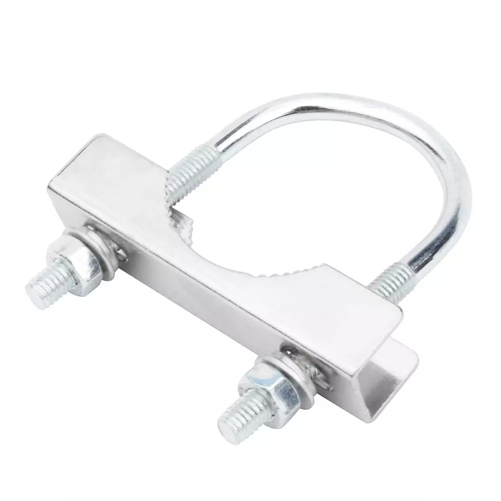 GENERIC U and Cut Clamp Stainless Steel with Nut and Washer Silver, MIC001-1