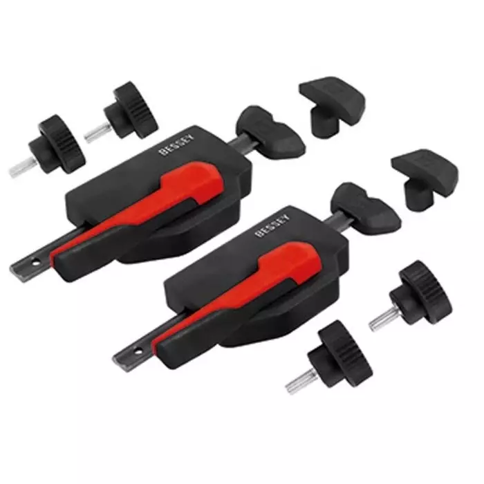 Bessey Horizontal Fixture Clamp To Fit 16 mm tables 2 piece, WNS-SET-MFT