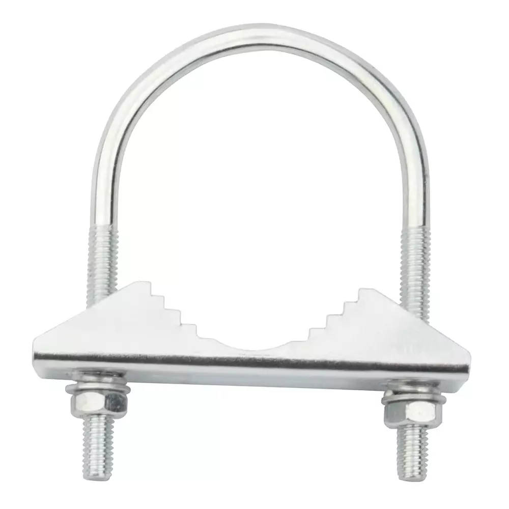 GENERIC U and Cut Clamp Stainless Steel with Nut and Washer Silver, MIC001-4