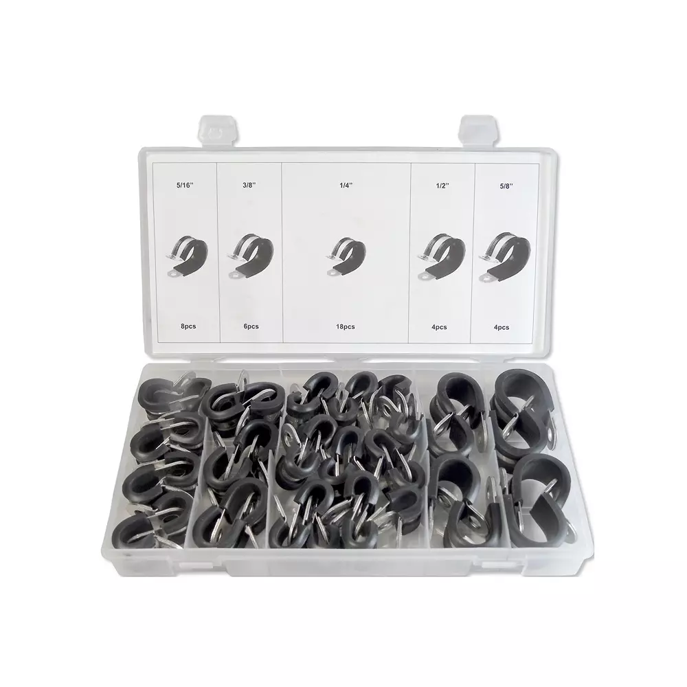 MULTICOMP PRO Hose Clamp Set Rubber Insulated Type, MP014763