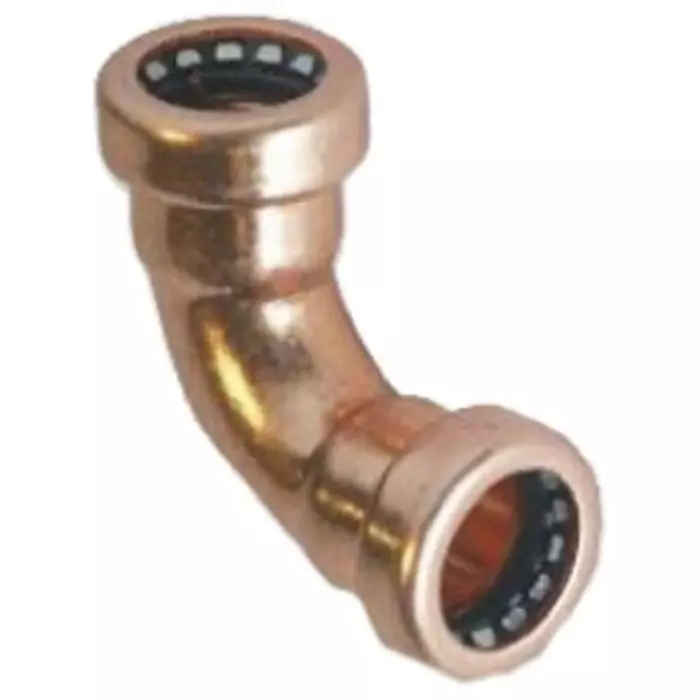 Pegler Yorkshire Elbow Push Fit, 22 mm Pipe Diameter, 90° Fitting Direction, 75532 (Pack of 2)