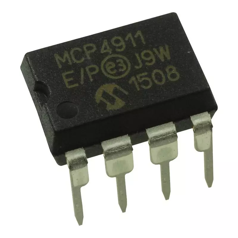 MICROCHIP Digital-To-Analog Converter DIGITAL TO ANALOG CONVERTER 10 BIT, DIP-8, MCP4911-E/P