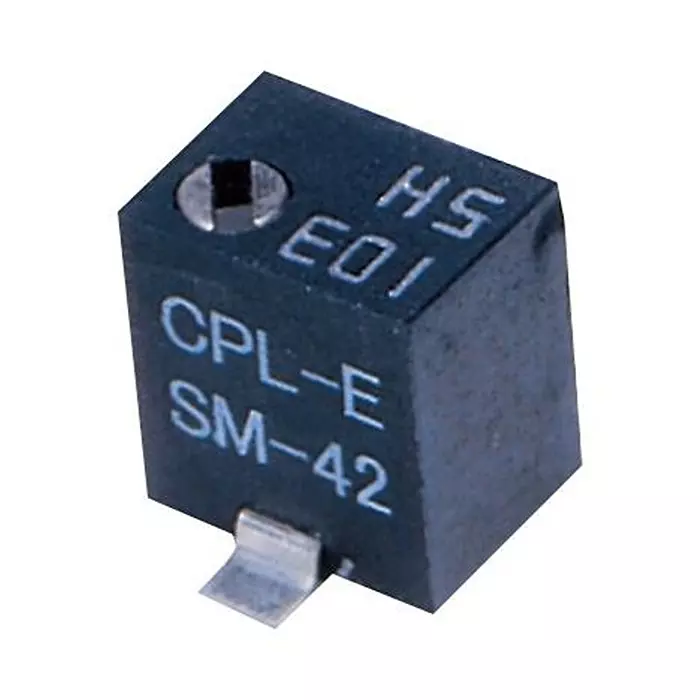 NIDEC COMPONENTS TRIMMER POT, CERMET, 500R, 11TURN, SMD, SM-42TX501