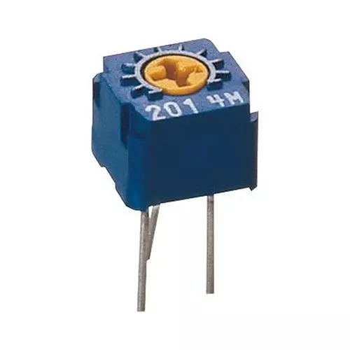 NIDEC COMPONENTS TRIMMER POT, CERMET, 10K, 1TURN, TH, CT-6EW103