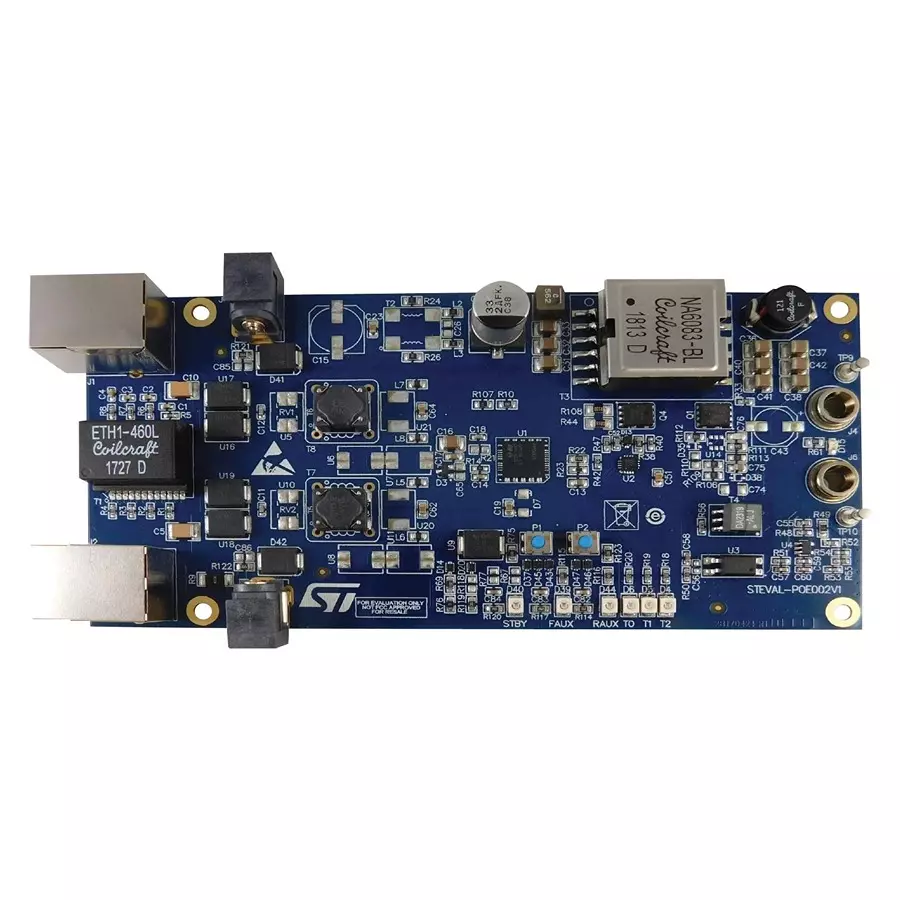 Stmicroelectronics Eval Board, Poe-Pd Converter, 5V, 8A, Steval-Poe002V1