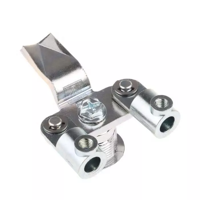 Steinbach & Vollman Three Point Key Lock Zinc, 14 mm Panel to Tongue Depth, 20.2x20.2 mm Panel Cutout, 3487078