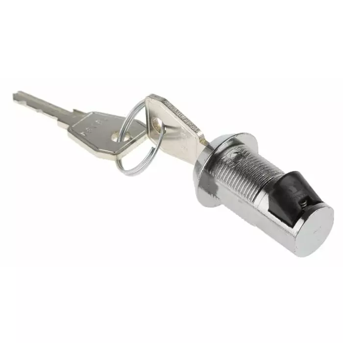 Euro-Locks Slam Key Lock 20 mm Panel to Tongue Depth, 16.5x14.5 mm Panel Cutout, 5836002
