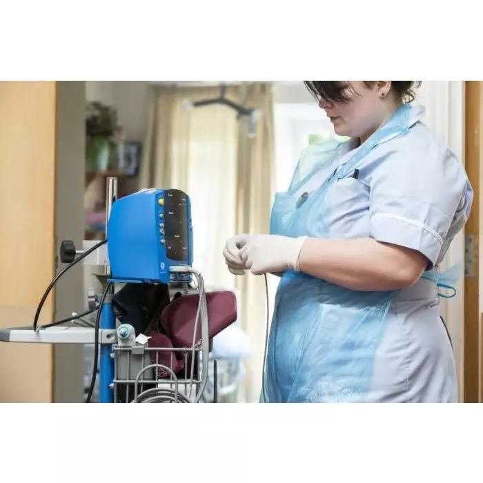 Cromwell Polythene Blue Polythene Disposable Apron, APBL (Pack of 1000)