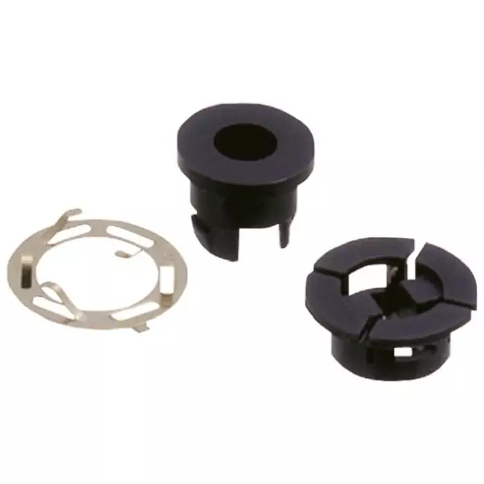 Mac8 LED Holder for 3 mm LED, PZ-3-1 BLACK (Pack of 10)
