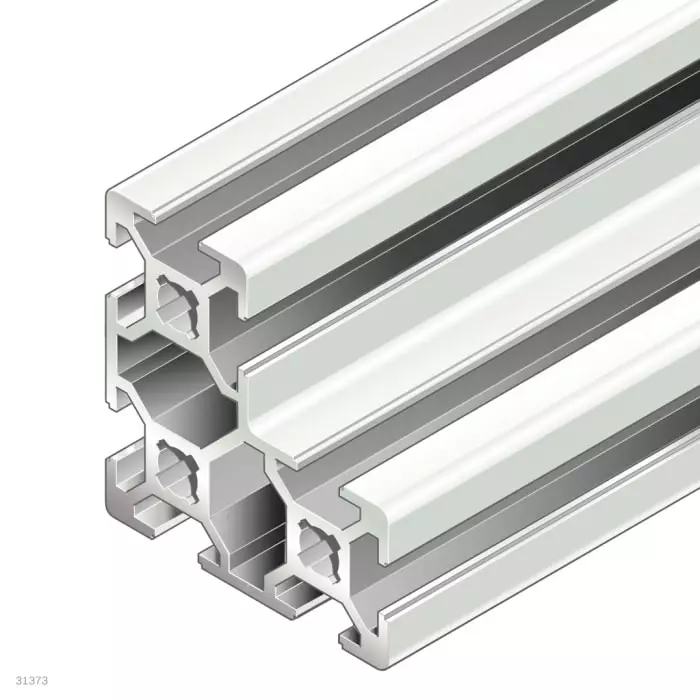 Bosch Rexroth Natural Aluminium Profile Strut, 20 x 40 x 40 mm, 6 mm Groove, 3000 mm Length, Series 38425, 3842523241