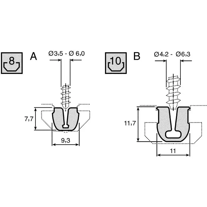 Bosch Rexroth Grey PVC, 10 mm Groove Size, 2m Length, 3 842 524 072 (Pack of 2)