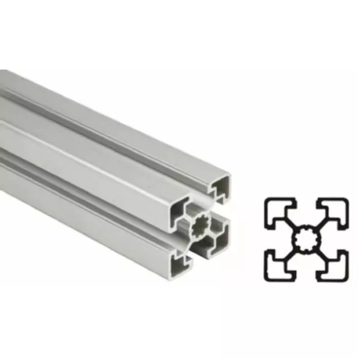 Bosch Rexroth Silver Aluminium Profile Strut, 45 x 45 mm, 10 mm Groove, 1000 mm Length, 3842992425/1000