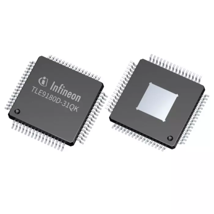 Infineon MOSFET Gate Driver 2 A 60V 64-Pin LQFP-64, TLE9180D31QKXUMA1