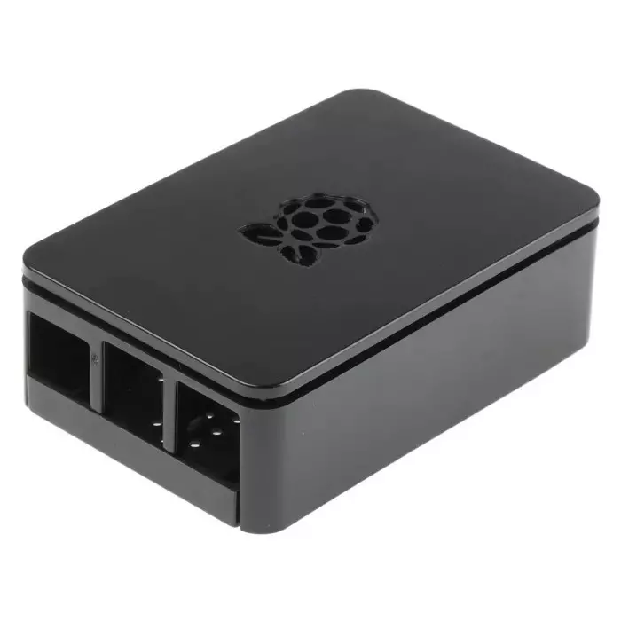 DesignSpark ABSCase for use with Raspberry Pi 2B, Raspberry Pi 3B, Raspberry Pi 3B+ in Black, ASM-1900036-22