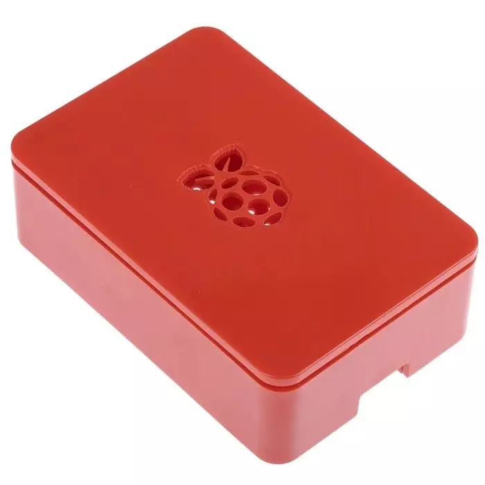 DesignSpark ABSCase for use with Raspberry Pi 2B, Raspberry Pi 3B, Raspberry Pi 3B+ in Red, ASM-1900036-52