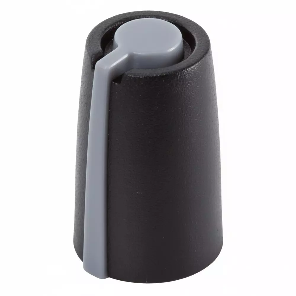 Same Sky Knobs Smooth Type Acrylonitrile Butadiene Styrene (ABS) Black 11 mm Outside Diameter, SPK-016D