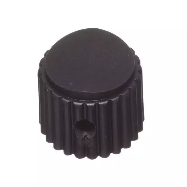 GRAYHILL Cylindrical Knob Plastic Black 18 mm Outside Diameter, 11K5014-EMNB