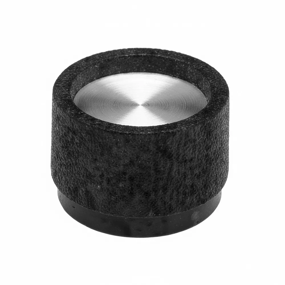 TE CONNECTIVITY PH Series Cylindrical Knob Black 25.4 mm Outside Diameter, PH15181/4