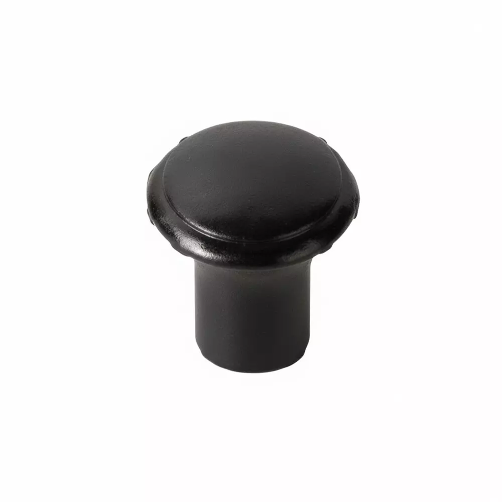 DAVIES MOLDING Push / Pull Knob Black Phenolic 6.35 mm (1/4 inch) Shaft Diameter, 3001-B