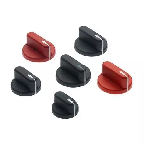 DAVIES MOLDING 1507 Series Cylindrical Knob with Skirt Skirted Design 6.35 mm (1/4 inch) Shaft Diameter, 1507