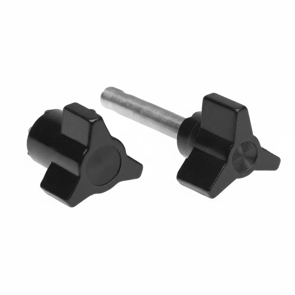 DAVIES MOLDING 3025 Series Clamping Knob 3-Arm Design 6.35 mm (1/4 inch) Shaft Diameter, 3025BM