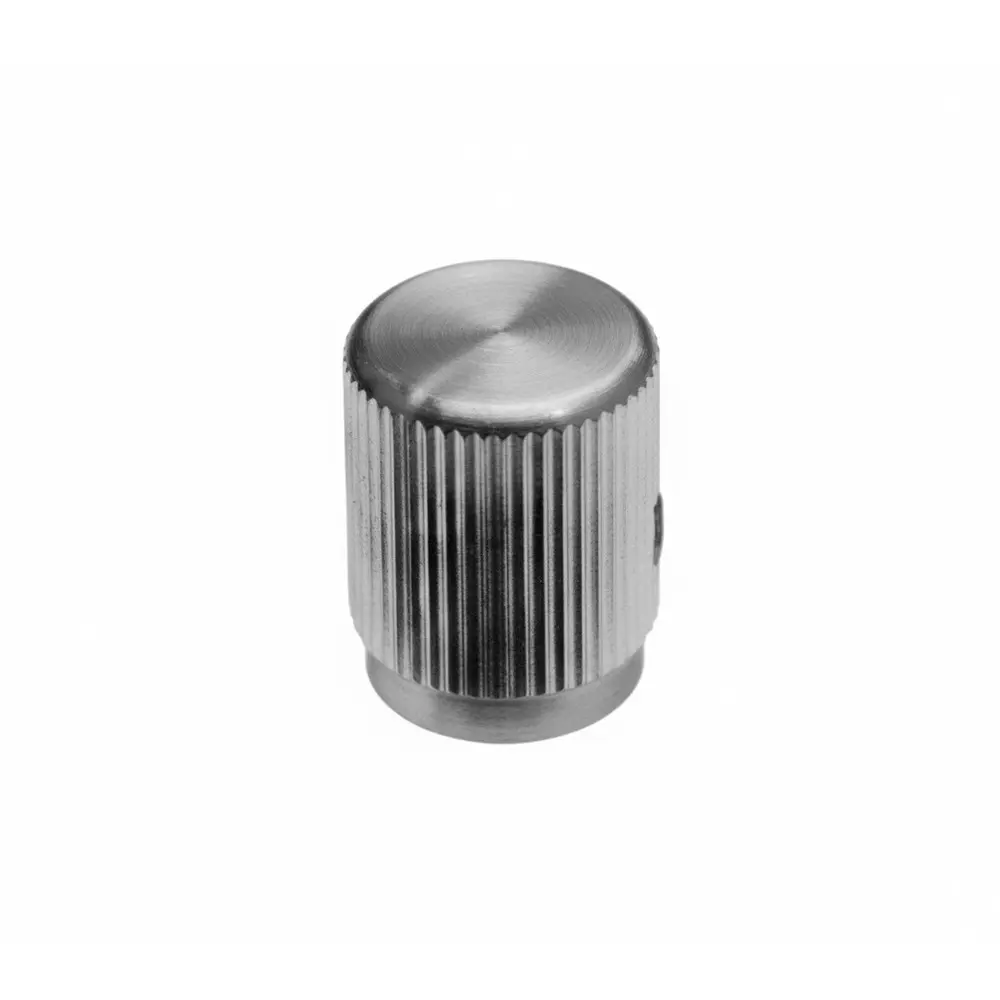 TE CONNECTIVITY KLN Series Cylindrical Knob Silver 32 mm Outside Diameter, KLN1250A1/4