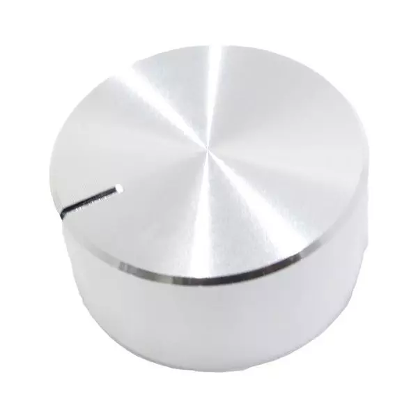 Eagle Plastic Devices Cylindrical Knob Aluminum Silver 29 mm Outside Diameter, 450-2925