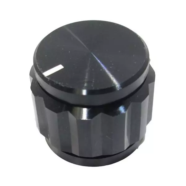 Eagle Plastic Devices Cylindrical Knob Aluminum Black 23 mm Outside Diameter, 450-7032