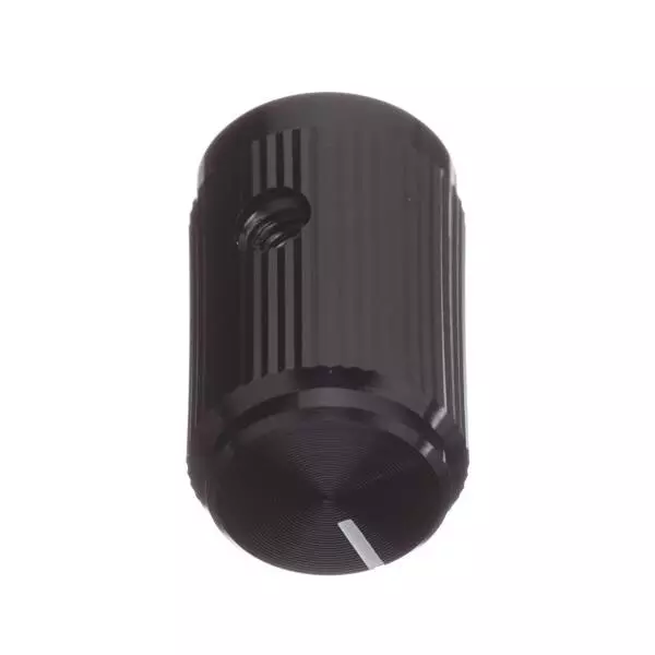 APEM KB Series Cylindrical Knob Black 13 mm Outside Diameter, KB500B18AL