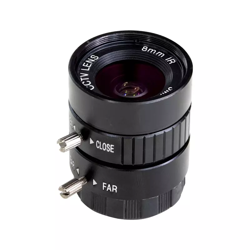 ArduCam 8mm CS Mount Lens for Raspberry Pi HQ Camera with Manual Focus and Adjustable Aperture