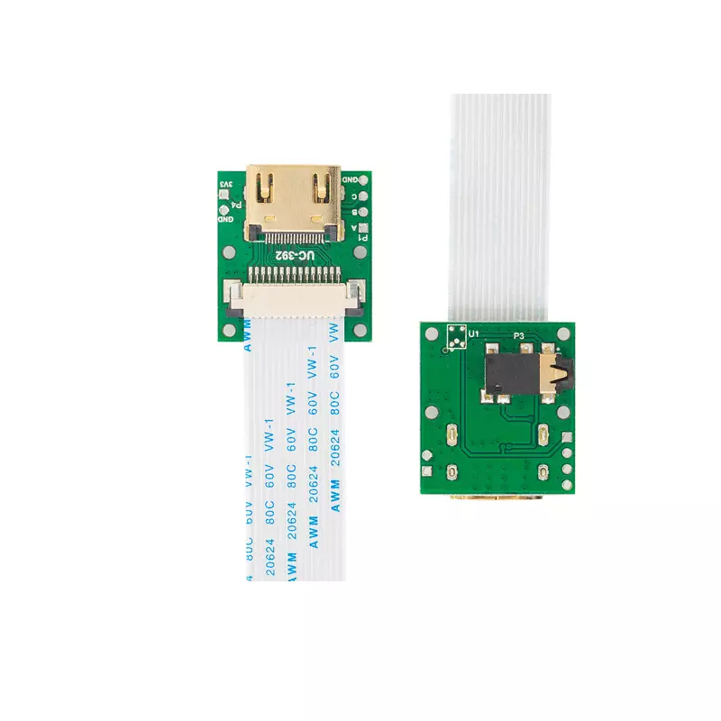 ArduCam B0091 CSI to HDMI Cable Extension Module with 15pin 60mm FPC Cable for Raspberry Pi Camera V3/V1/V2/HQ (Pack of 2, 1 Set)