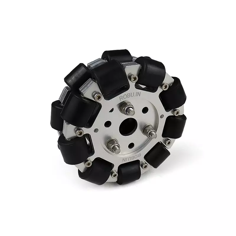 EasyMech 100mm Double Aluminium Omni Wheel (BEARING TYPE ROLLER)