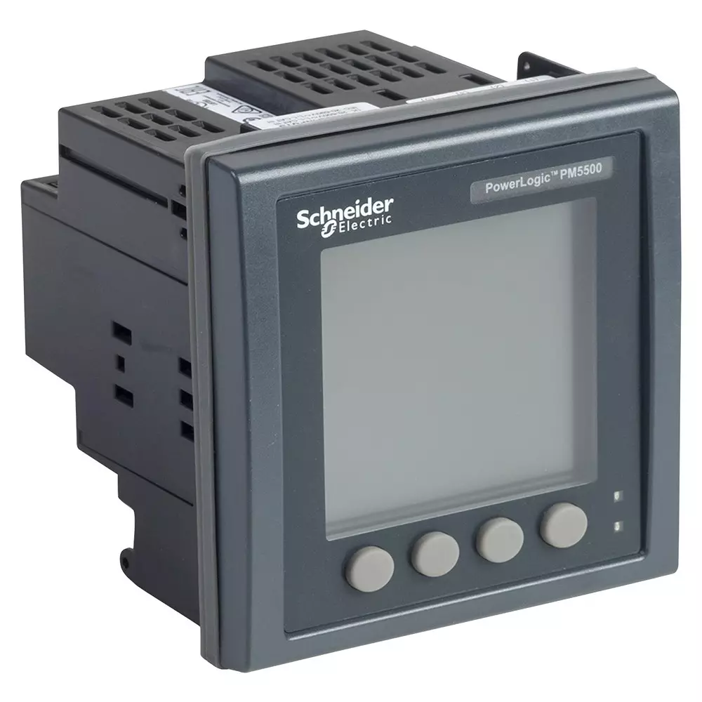 SCHNEIDER ELECTRIC Power Meter, 3-Ph, 100-480Vac, Panel, Metsepm5560