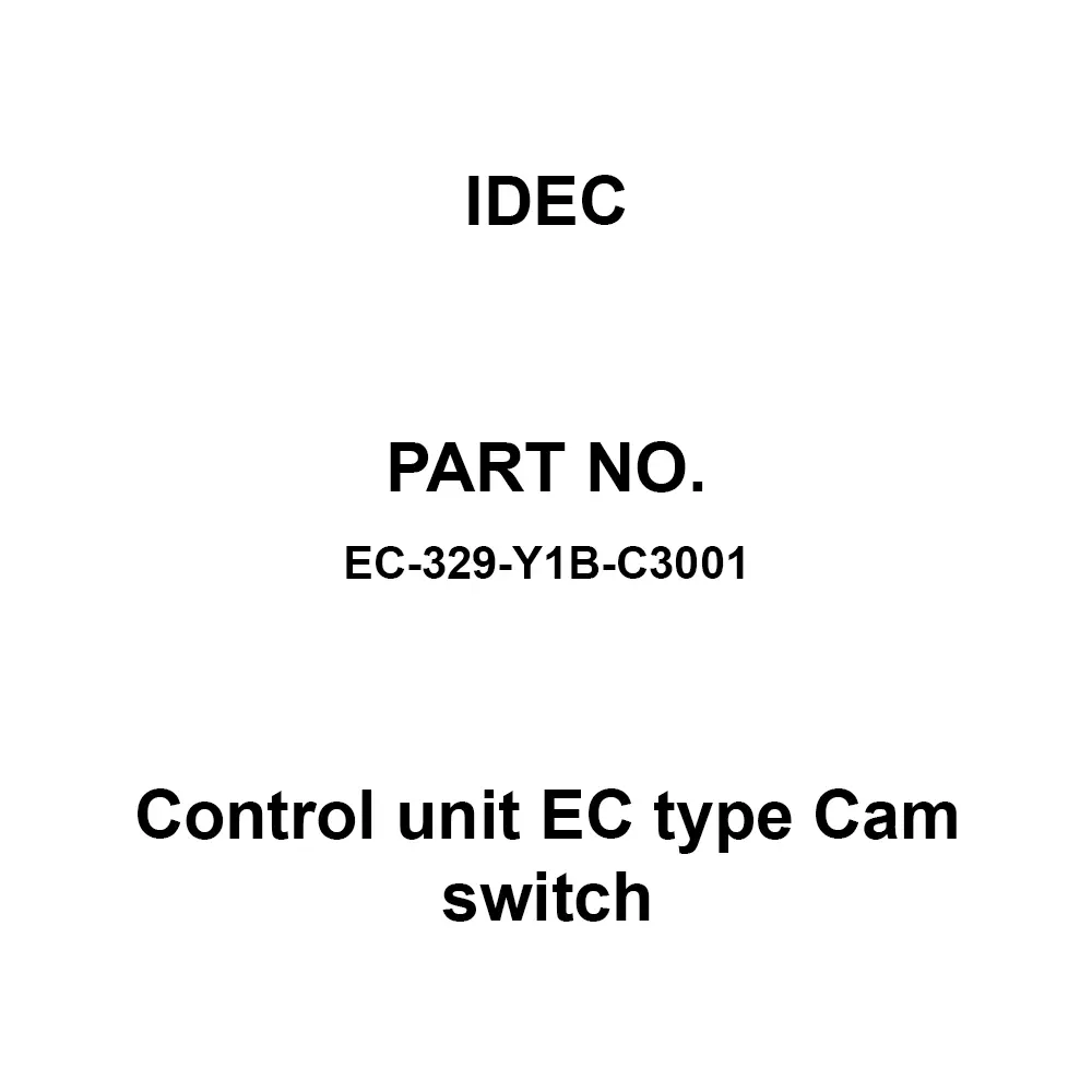 IDEC Control unit EC type Cam switch Power Conditioner 3 Steps Each Position Stop Type, EC-329-Y1B-C3001