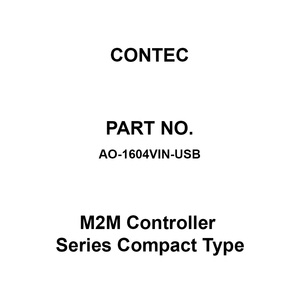 CONTEC Analog Output USB I/O Unit, AO-1604VIN-USB