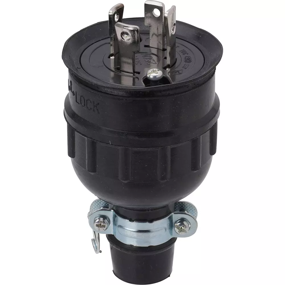 Meikosha Hook Rubber Plug Grounding 3 P 250 V 30 A Rated Current, MH2594