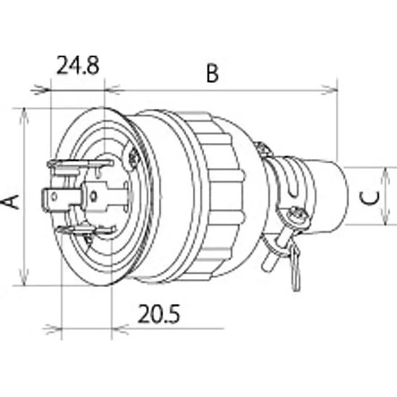 meikosha-hook-rubber-plug-grounding-3-p-250-v-30-a-rated-current-mh2594