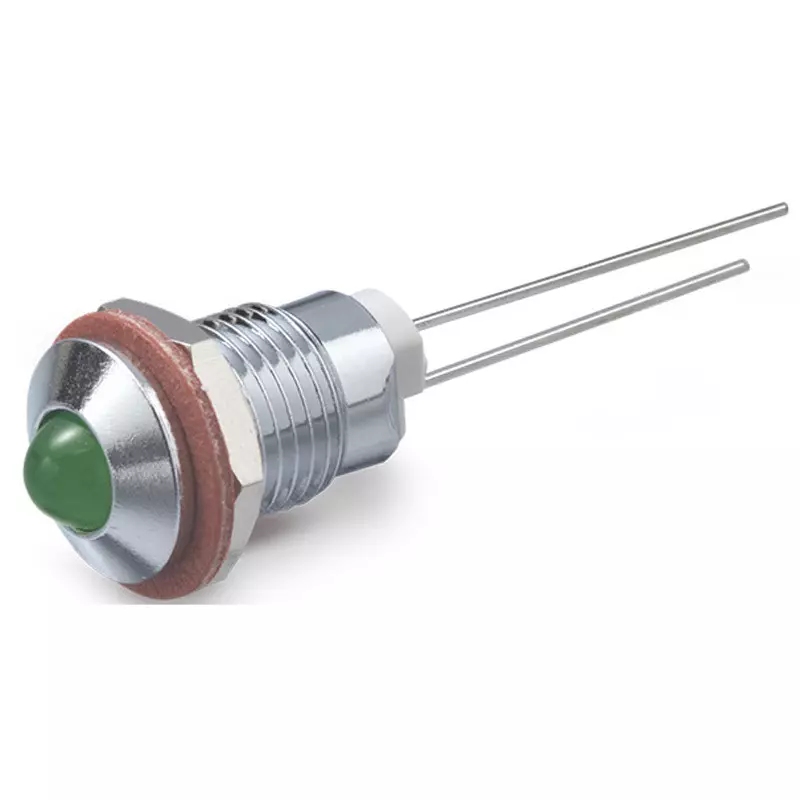 Sato Parts Indicator Light LED Bracket Round Φ5 mm Bullet-Shaped LED Lens, DB-1-F-CHG