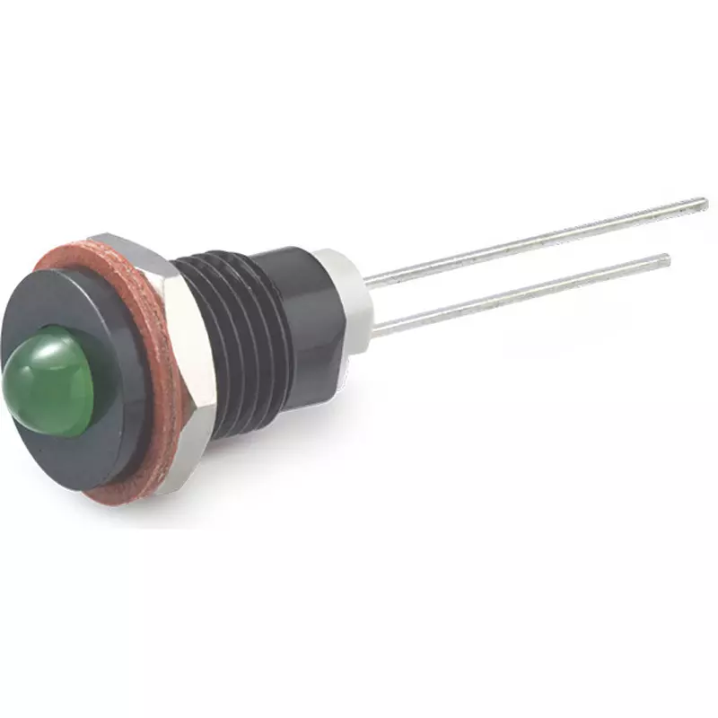 Sato Parts Indicator Light LED Bracket Round Φ5 mm Bullet-Shaped LED Lens, DB-3-F-BG