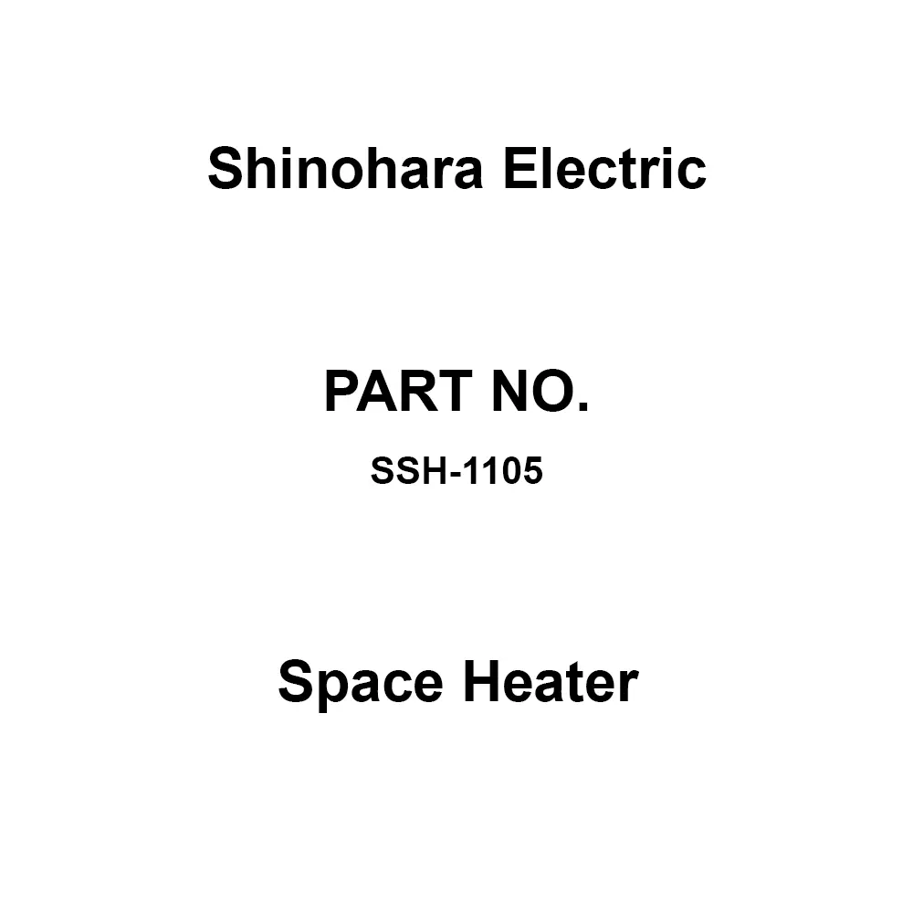 Shinohara Electric Space Heater M5 (terminal) Thread Size, SSH-1105