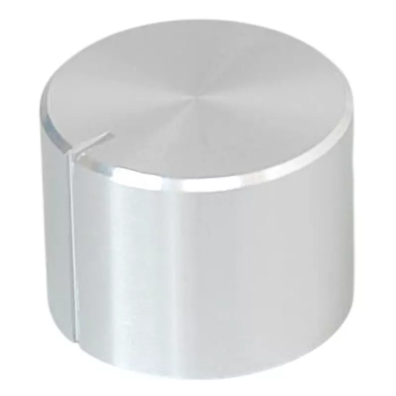 LINKMAN Aluminum Knob Screw Fixing Type [Shaft] 6.1 mm Hole Diameter Aluminum Main Unit Material, 20X15BS-7