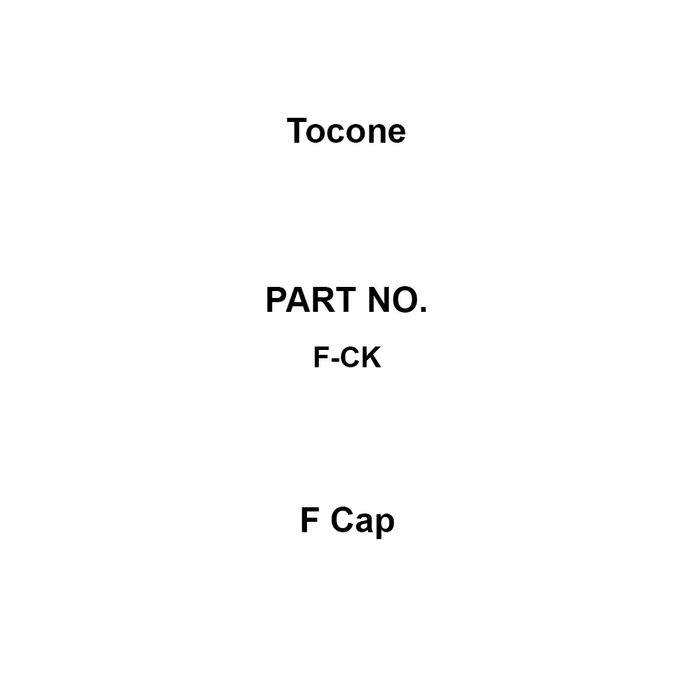Tocone F Cap F type Connector Type Correspondence Rohs Directive Ni Surface Treatment, F-CK