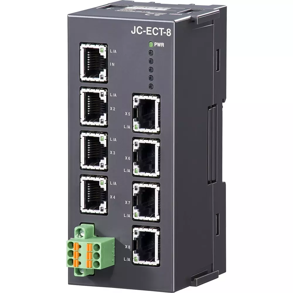 MG Ethercat Junction Slave Silicone coating 8 ports No. of Port, JC-ECT-8-R/Q/C01