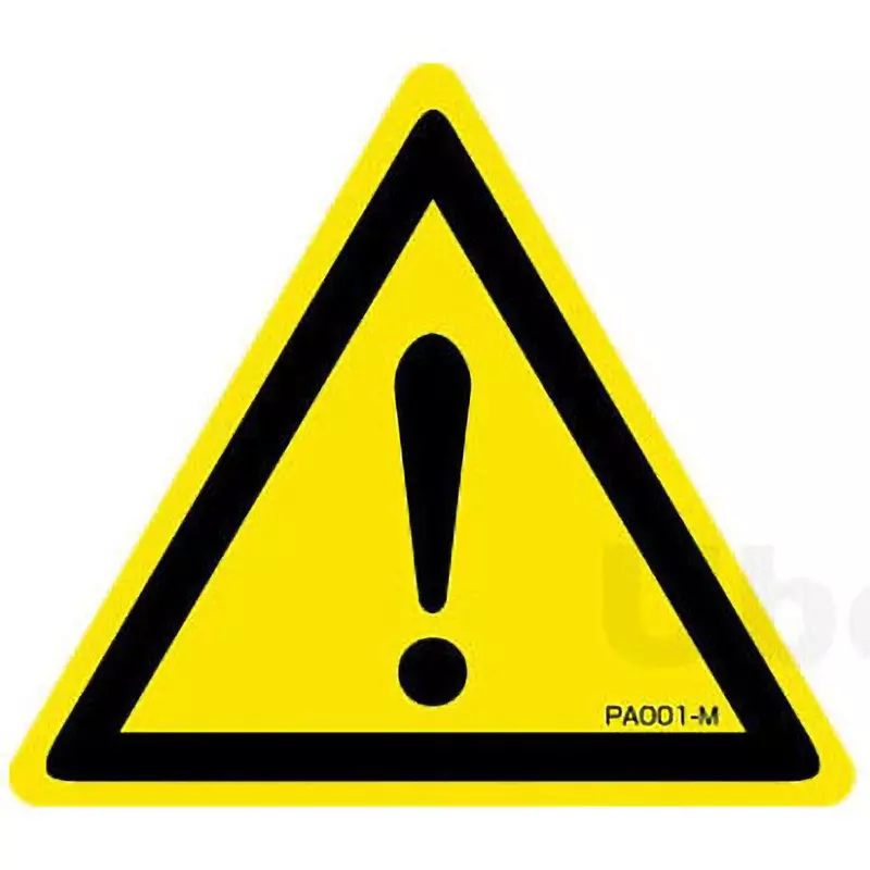Ubon Triangular Label -20 to 80℃ Operating Temperature Range The label material is highly reliable and durable., PA001S (Pack of 20)