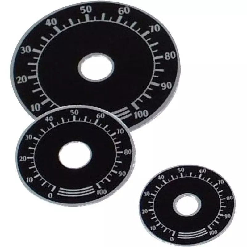 Ubon Volume Nameplate Black Grounder Colour 75.0 Outer Diameter A (Φmm), UVR-N75B