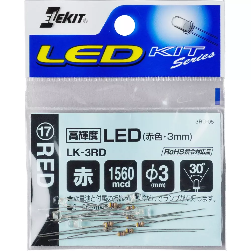 ELEKIT High Brightness LED DC 4.5 to 24 Power Supply Voltage DC 25 Rated Voltage Up to 30 Rated Current, LK-3RD (Pack of 5)