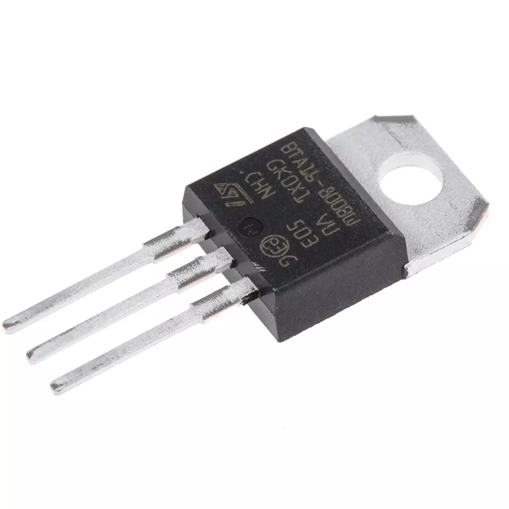 STMicroelectronics Through Hole 3-Pin TRIAC 800 V 1.3 V Gate Trigger Voltage, BTA16-800BWRG (Pack of 2 Pcs)