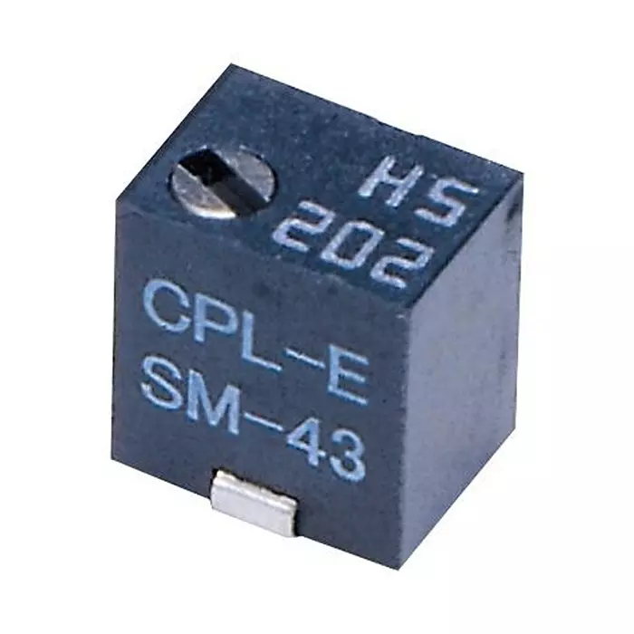 NIDEC COMPONENTS TRIMMER POT, CERMET, 10K, 5TURN, SMD, SM-43TW103
