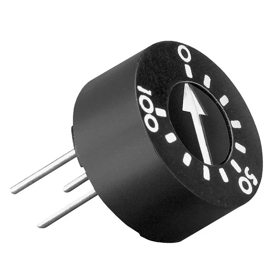 TT ELECTRONICS / BI TECHNOLOGIES TRIMMER POTENTIOMETER, 5KOHM 1TURN THROUGH HOLE, 93PR5KLF