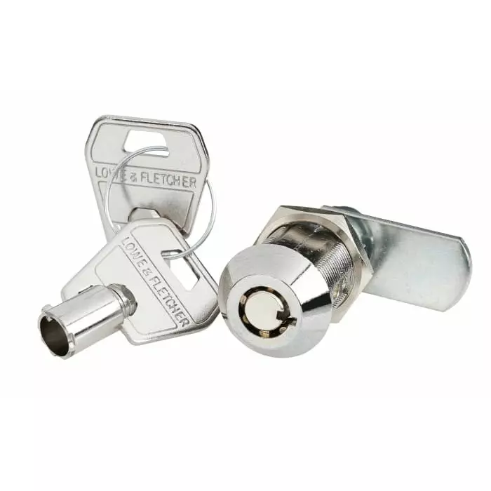 Euro-Locks a Lowe Fletcher group Company Tumbler Lock 30 mm Panel-to-Tongue 19.2x16 mm Cutout Key Unlock, 4314-0100BA